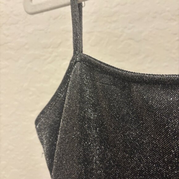 Katie J NYC Abby Gunmetal Gray Ruched Party Dress Junior Size Medium - Picture 7 of 9